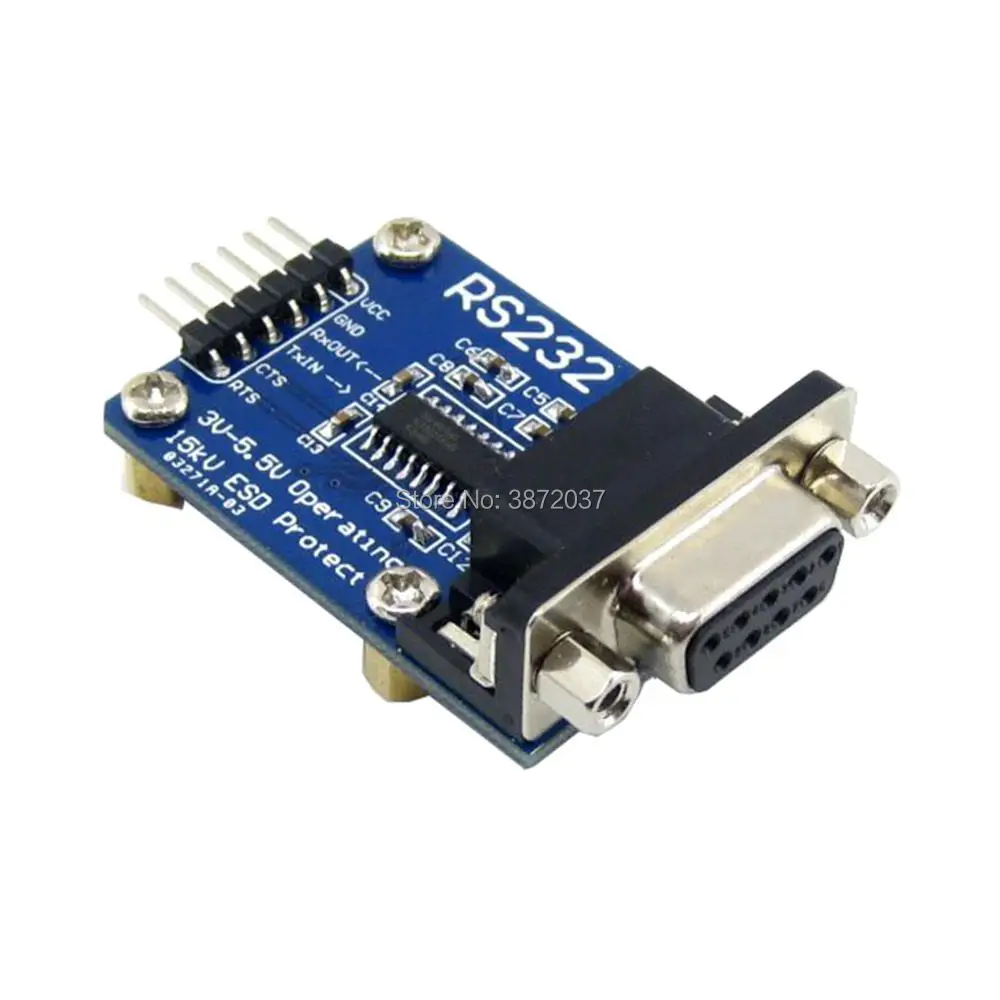 DIYmall для Waveshare RS232 плата SP3232 RS 232 UART TTL трансивера DB9 соединитель|Модули умного дома|