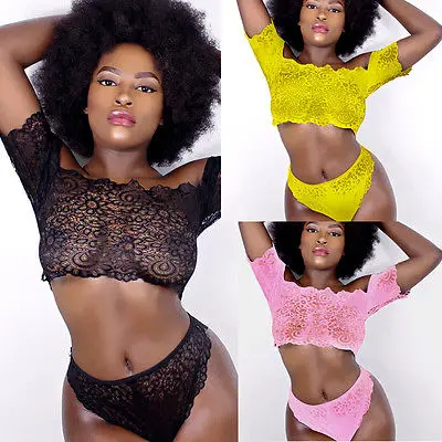 Новинка женский сексуальный комплект нижнего белья кружевной Цветочный