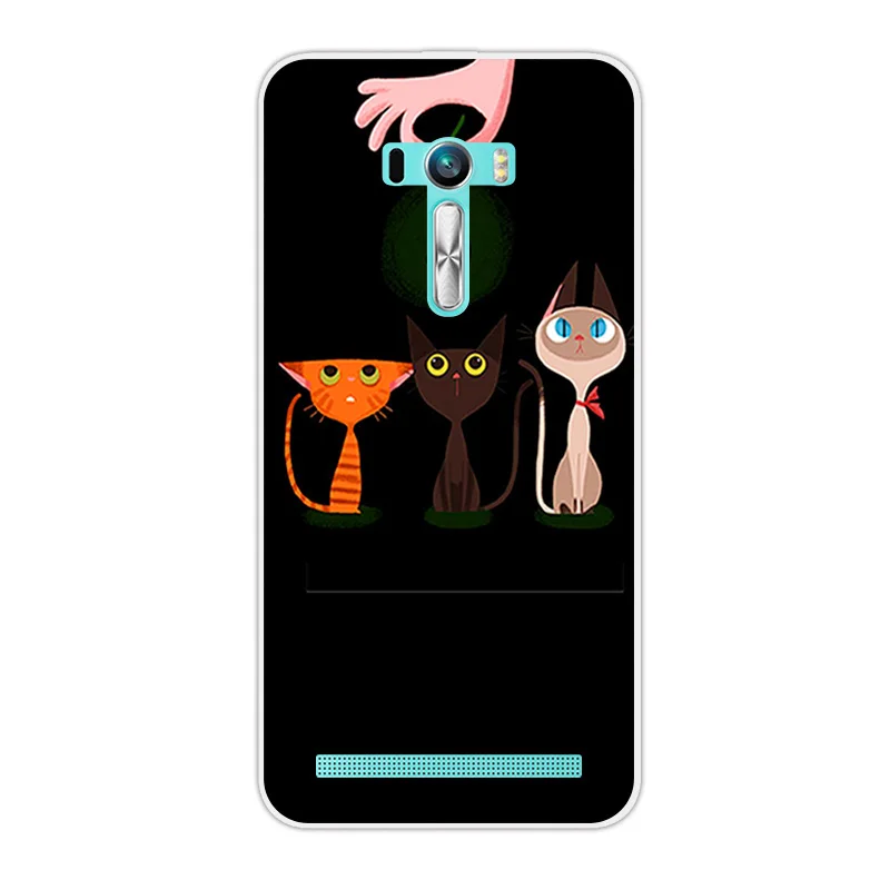 Чехол для Asus Zenfone Selfie ZD551KL 5 дюйма мягкий силиконовый чехол собак кошек и домашних