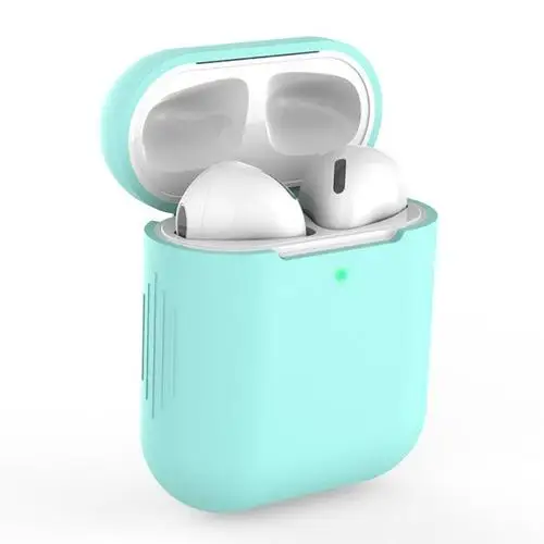 03 Siliconesoft наушники цветной чехол Защитная крышка для гарнитура для airpods наборы 2 поколения универсальный Анти-падение оболочки гарнитура коробка - Цвет: 03