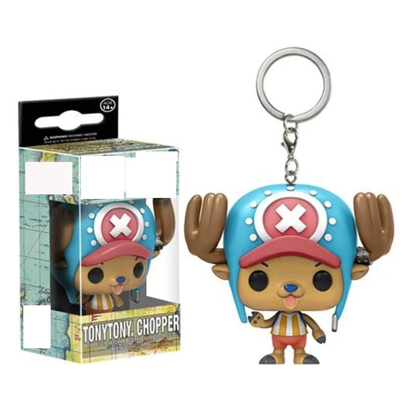 Chooper Keychain 17 см Devil Fruit Ace, пламя и Луффи, жевательная резинка, чоппер Эдварда, цельная фигурка, ПВХ игрушки, Juguetes - Цвет: Chooper Keychain