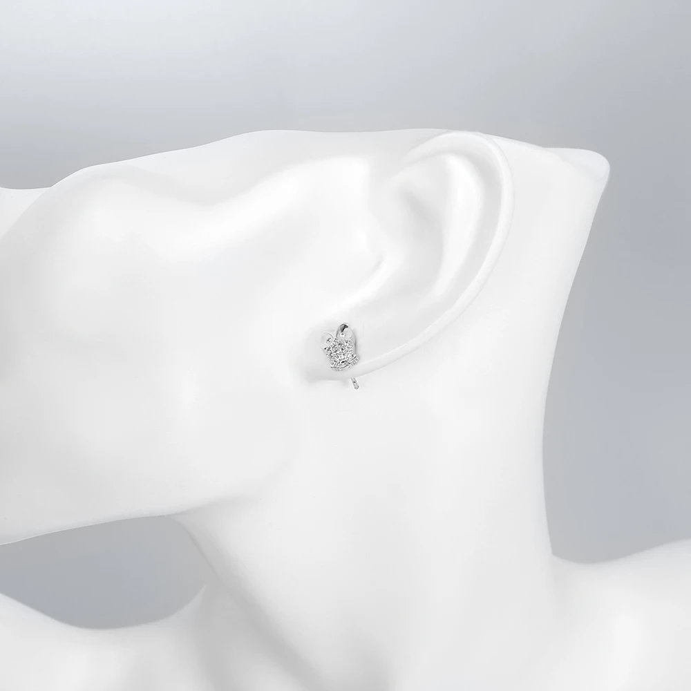 10pcs Wholesale Retail Owl Jewelry Genuine 925 Sterling Silver With Shining Cubic Zirconia Gem Stone Animal Woman Stud Earrings | Украшения