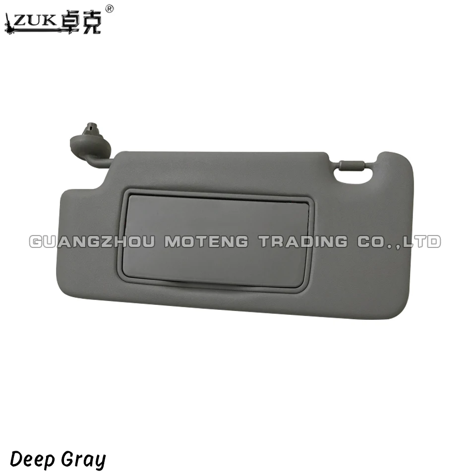 Deep Gray ZUK Авто драйвер боковой левый солнцезащитный козырек Солнцезащитный козырек противоослепляющий солнцезащитный козырек для HONDA FIT JAZZ 2009 2010 2011 2012 2013 GE6 GE8 - Цвет: Deep Gray