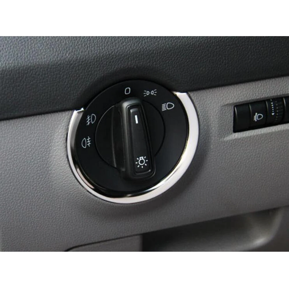 1 шт. фар переключатель накладка наклейка ободок аксессуары для авто VW Skoda Octavia A7