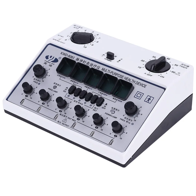 808I 6 Channels Tens UNIT. Multi-Purpose Acupuncture Stimulator Health Massage Device Electrical nerve muscle stimulator