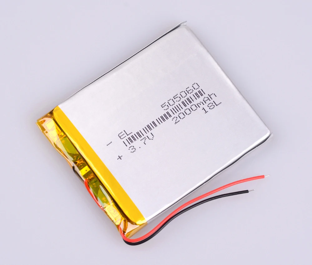 505060 3,7 v 2000 mAh Li-Ion Lipo Клетки литий Li-Po полимера Перезаряжаемые Батарея для power bank диск