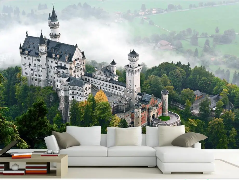 

3d wallpaper custom photo non-woven picture Castle ancient architecture painting 3d murals wallpaper room decoration wallpaper