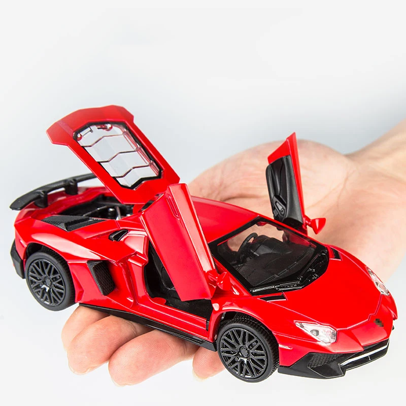 KIDAMI 1:32 Aventador 750-4 литая под давлением модель автомобиля с оттягивающейся спинкой игрушечные машинки подарки игрушки для детей моделирование oyuncak siku