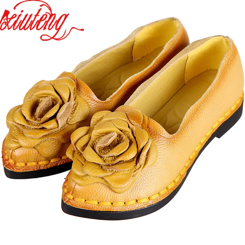 Женские туфли ручной работы Xiuteng обувь из натуральной кожи мягкая и безопасная на