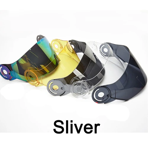 SLIVER Стиль цветные гоночные откидные мотоциклетные шлемы козырек-красочные Серебристые желтые прозрачные Серебристые KOCHA для JIEKAI 115 шлем - Цвет: SLIVER