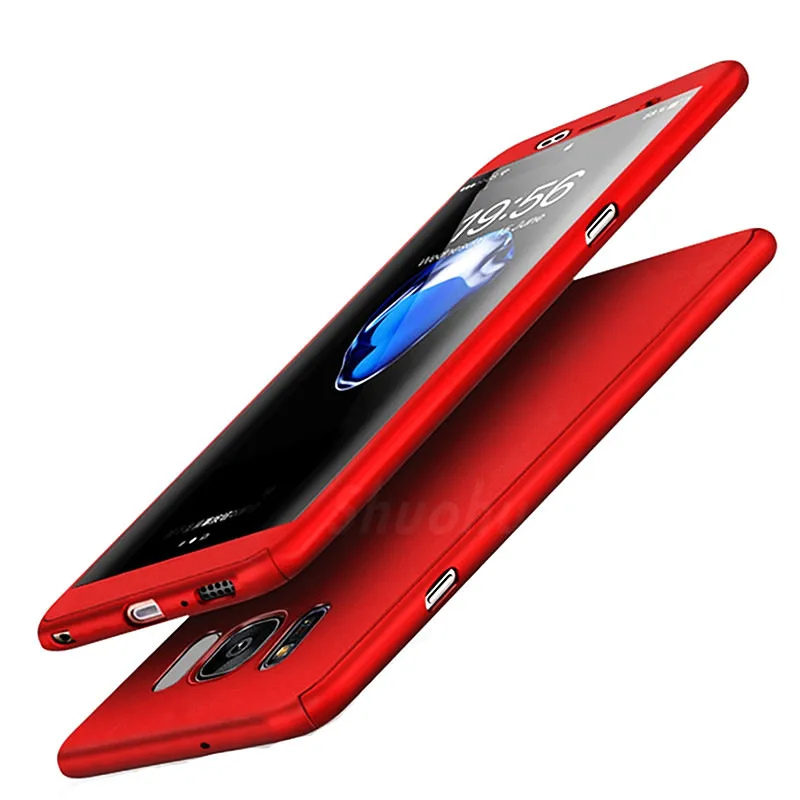 Роскошный 360 градусов Телефонные Чехлы для Samsung S7 Edge чехол S8 плюс противоударный