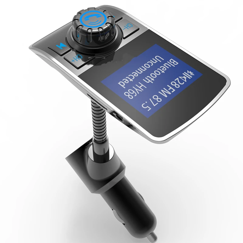 Двойной USB Bluetooth-совместимый автомобильный комплект Handsfree FM передатчик LCD