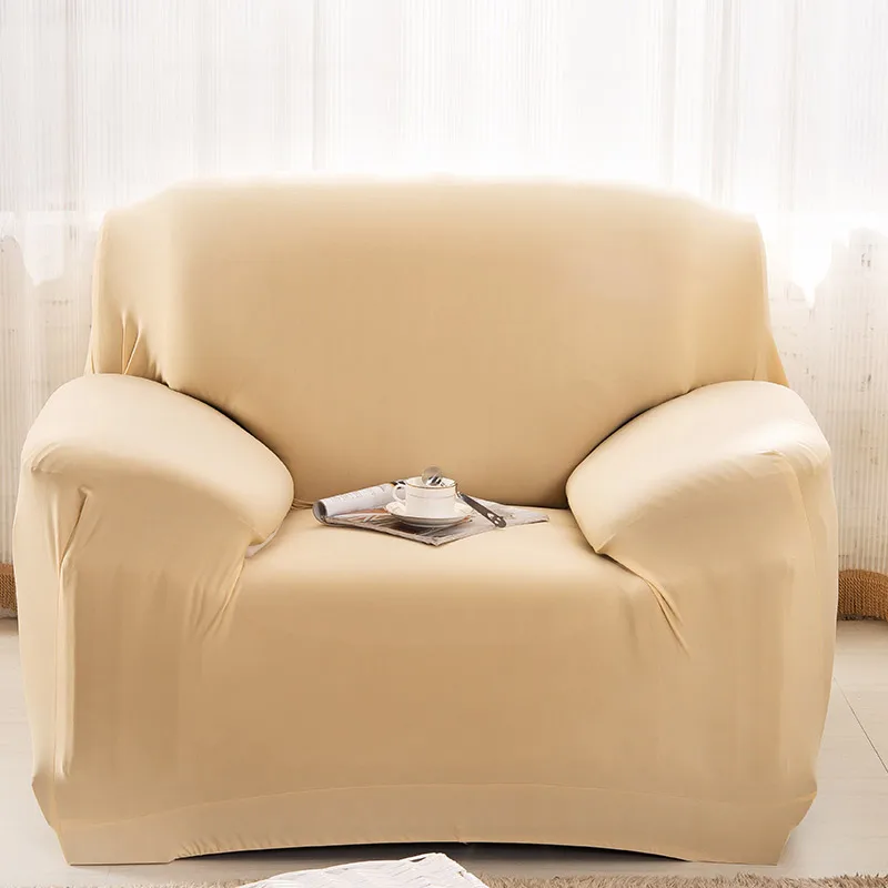 Beige Растягивающийся чехол для кресла, дивана, гостиной, 1 диван, чехол для дивана, одноместная мебель, диване, чехол для кресла, эластичный - Цвет: Beige