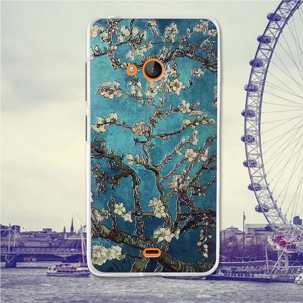 for Nokia Microsoft Lumia 540 Case Back Cover Phone Covers Cases Soft Silicone Flower Skin | Мобильные телефоны и