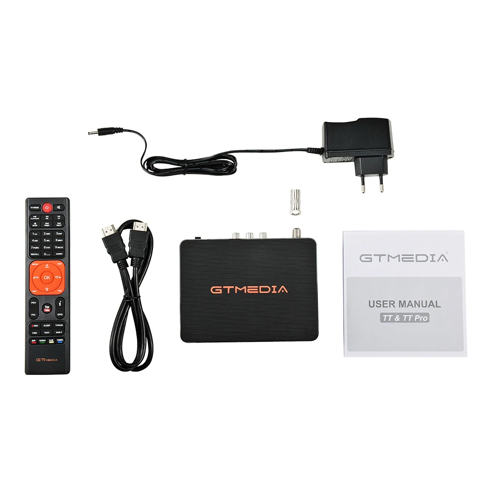 GTmedia TT Pro USB 2,0 DVB T2 ТВ тюнер Wifi DVB-T2 ресивер Full-HD 1080P цифровой Смарт ТВ приставка поддержка MPEG H.265 с антенной