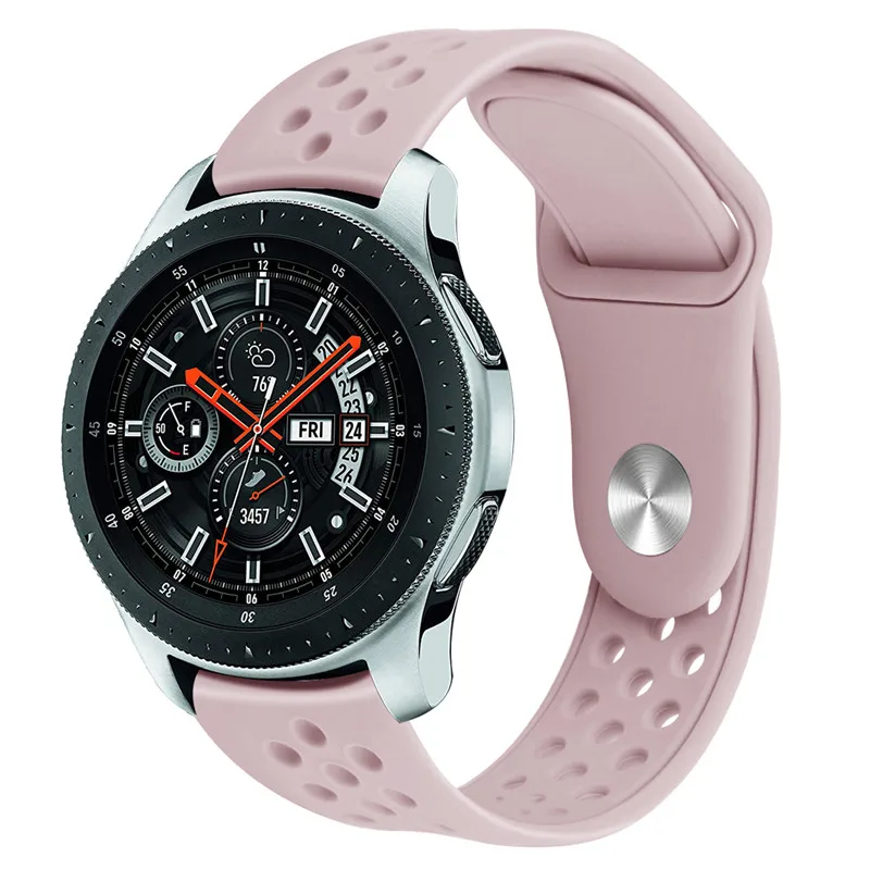 22 мм ремешок для часов samsung Galaxy Watch 46 мм ремешок для часов gear S3 классические часы huawei силиконовые спортивные часы с ремешком ремешок 91001 - Цвет ремешка: 7