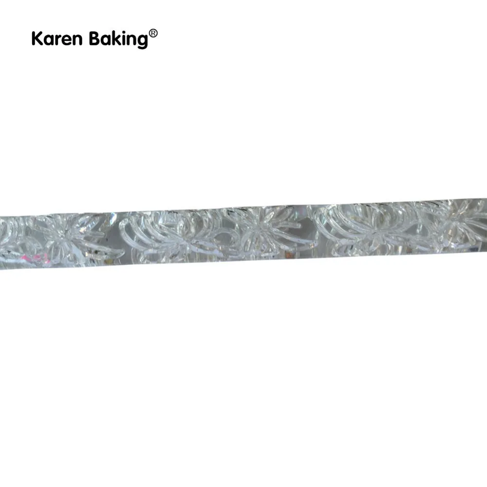 Бантик шаблон отпечаток Тиснение пластиковые Скалки Fondant прозрачные тисненые