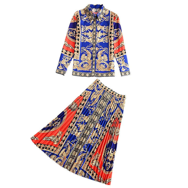 Новая мода высокое качество 2018 осень модные вечерние Boho Пляж Повседневный печати