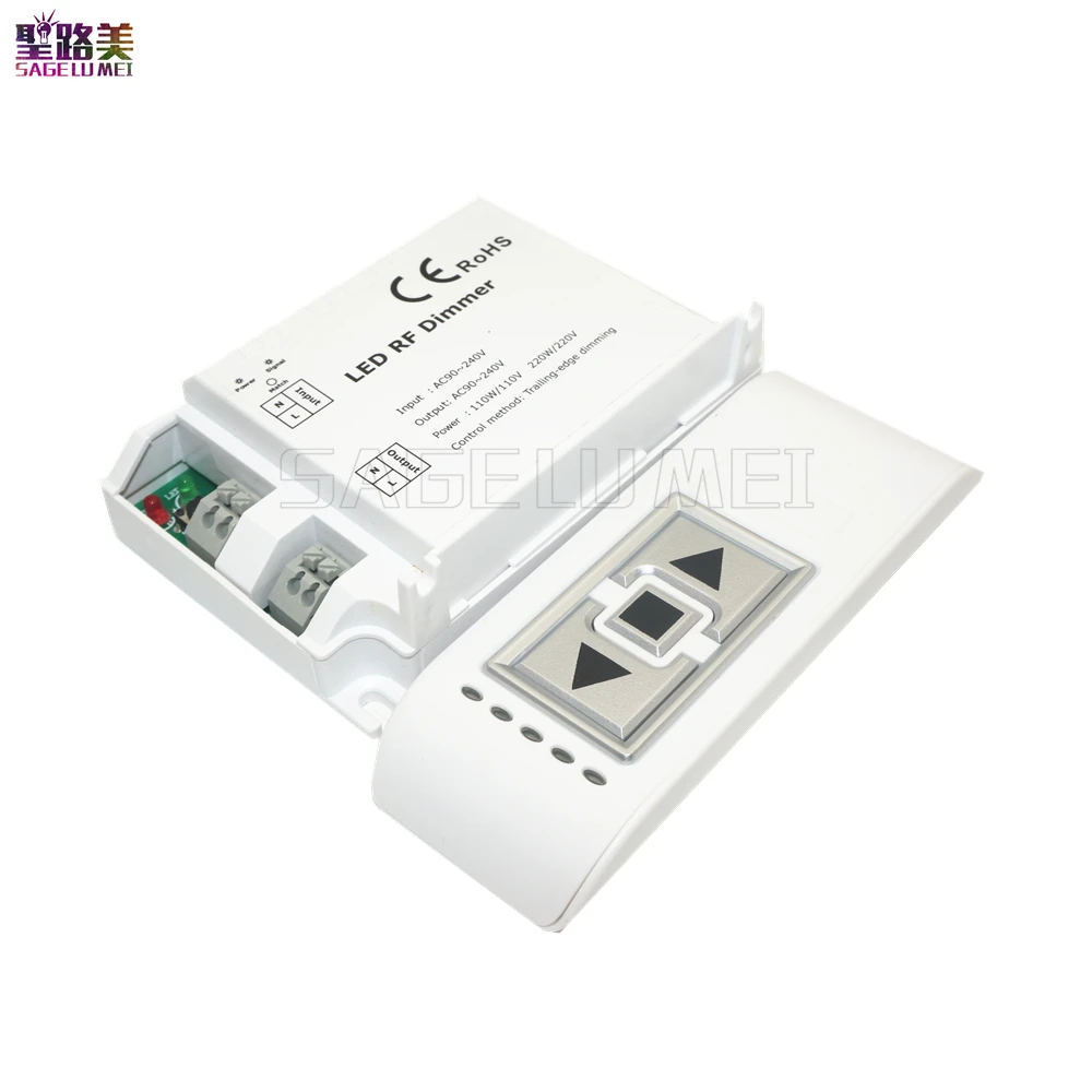 DM014 светодиодный радиочастотный диммер высокого напряжения AC90V 240V 1 канальный