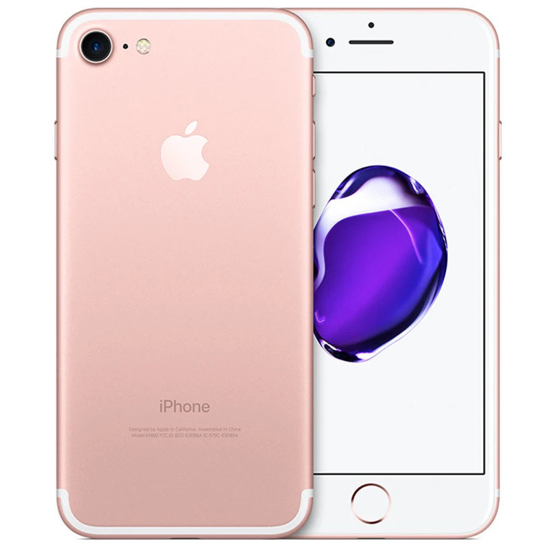 Разблокированный Apple iPhone 7 четырехъядерный мобильный телефон 12,0 МП камера 32G/128G/256G Rom IOS отпечатков пальцев touch ID телефон