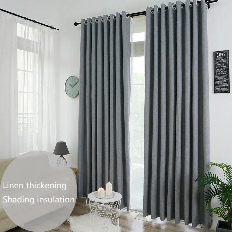 

Modern blackout curtains for living room bedroom curtains for window treatment drapes solid finished blackout curtains 1 panel