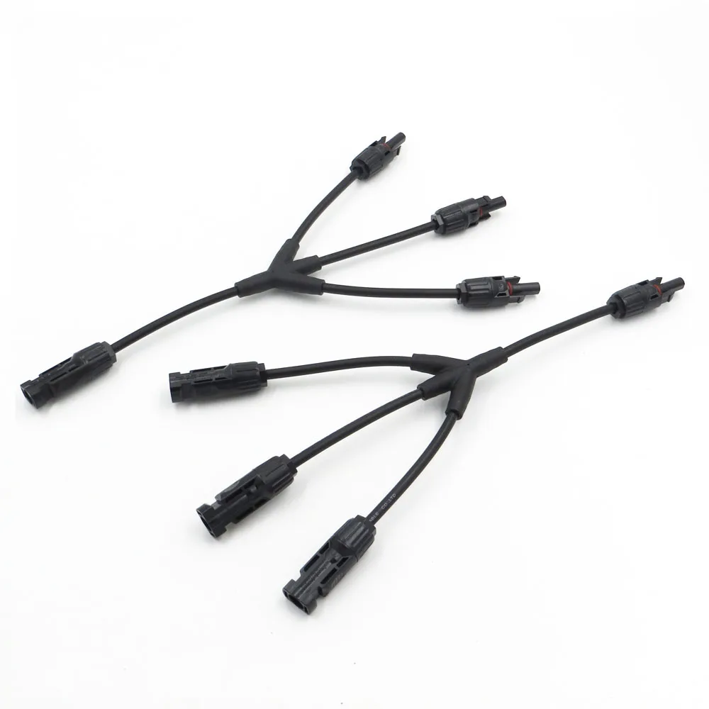 MC4-3Y 1 пара x 4y 3y 2y MC4 разъем y-разветвляющаяся M/F и F/M, mc4y Панели солнечные кабель филиал подключения серии параллельного соединения - Цвет: MC4-3Y