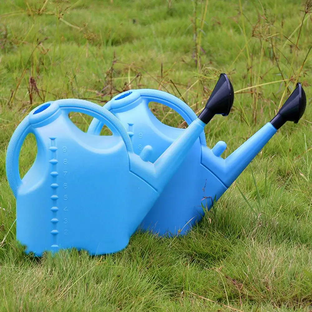 5L9L пластмассовая лейка большая емкость длинный рот утолщенный цветочный чайник