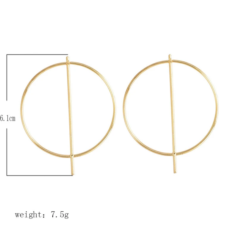 Новые модные серьги-гвоздики геометрические серьги женские круглой формы
