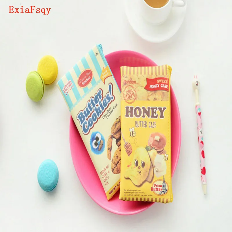 Новое Прибытие Корейский Забавный Чипсы PVCWaterproof Мешок Карандаша Канцелярские