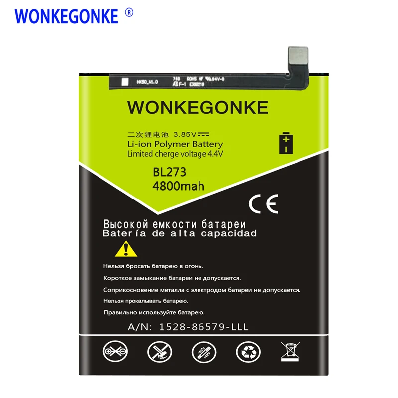 Аккумулятор WONKEGONKE для lenovo K6 Note BL273