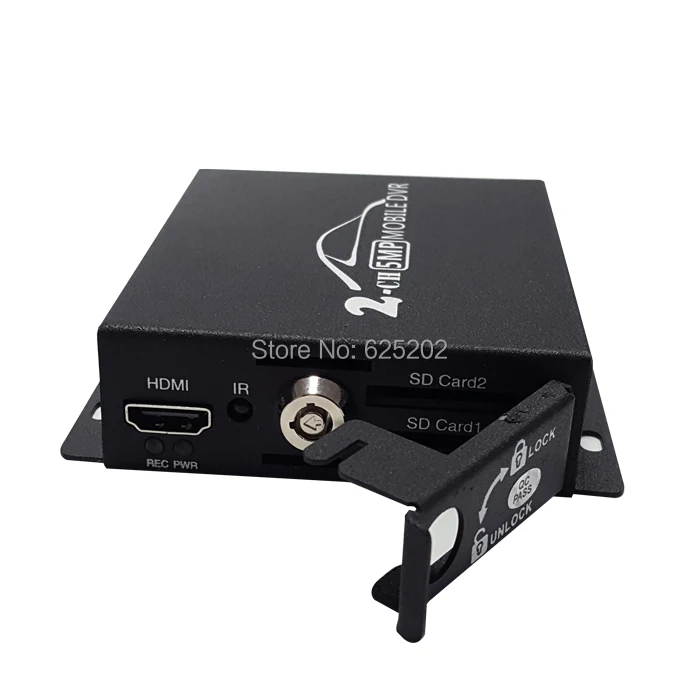 Новейший стиль мини AHD рекордер 2CH Мобильный DVR поддерживает двойную SD карту с