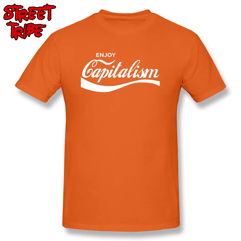 Футболка Hipster Enjoy Capitalism, мужские футболки на заказ, Мужская забавная одежда, хлопок, черная, белая футболка, топы 3XL