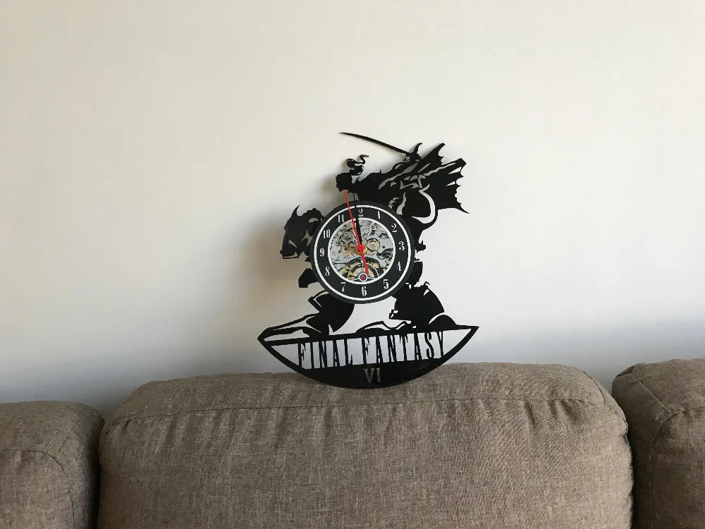 Final Fantasy VI тема виниловые часы подарок для украшения спальни | Дом и сад