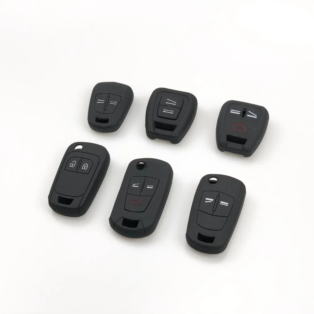 Силиконовый автомобильный пульт дистанционного управления с 2 кнопками