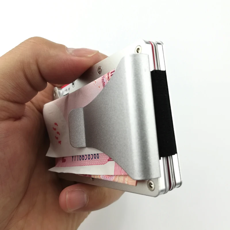 Rfid-блокировки банк держатель для карт Для мужчин кредитной карты бумажник