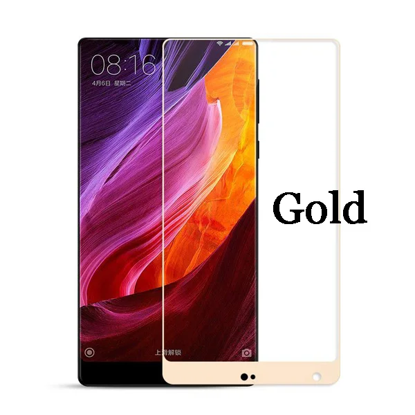 Для Xiaomi mi X 6," Полное покрытие закаленное стекло 9H 2.5D Pre mi um Защитная пленка для экрана для Xiaomi mi Mix Mimix 6,4 дюймов - Цвет: Gold