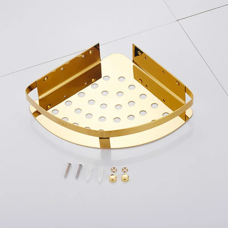 

304 stainless steel titanium triangle bar new thickening bathroom racks local gold environmental protection materials