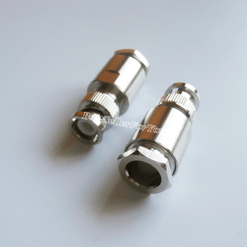10 шт. BNC Штекерный Q9 зажим для кабеля RG8 LMR400 RG213 RG214 RG165 7D FB RF коаксиальный разъем|clamp