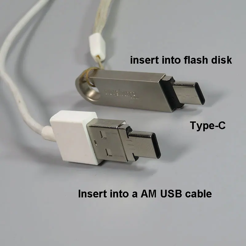 Тонкий USB-адаптер pctontype-C OTG Для USB Type-A типа штырь-штырь штырь для USB-кабеля
