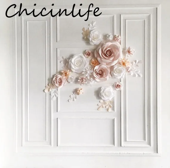Chicinlife 1 шт. 30 см/40 см сделай сам искусственные бумажные цветы фон для свадебной