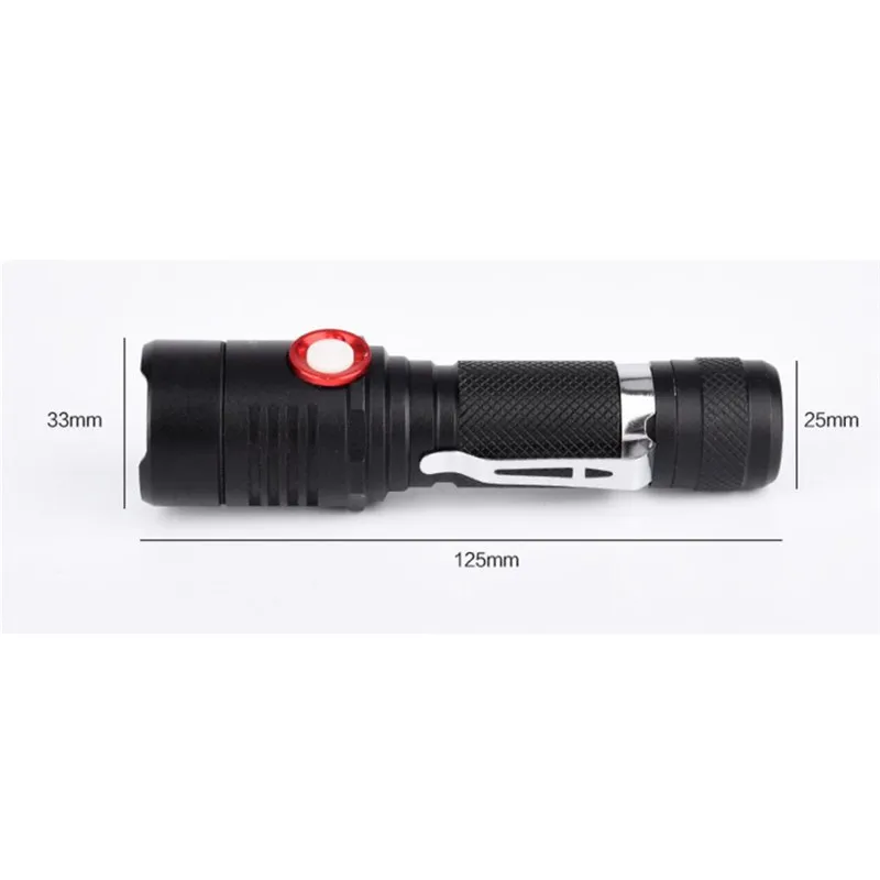Горячий черный светодиодный светильник Cree XML-T6 3800lm 3 режима тактический охотничий