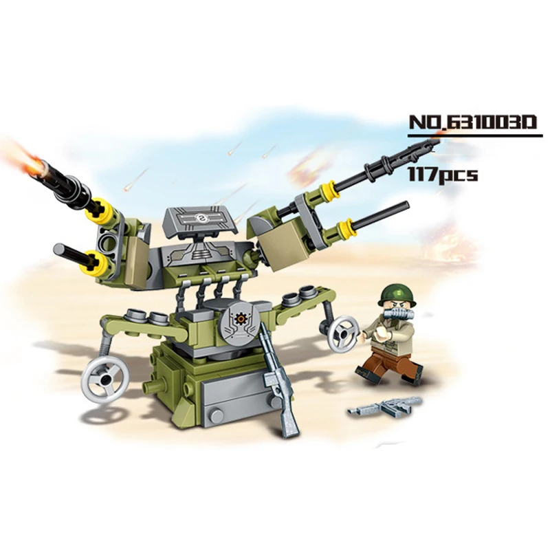 Just Action 4 In 1 Combat Robot Mortar Armored Car Model Military Blocks Set Bricks Educational Toys for Children Gift | Игрушки и хобби