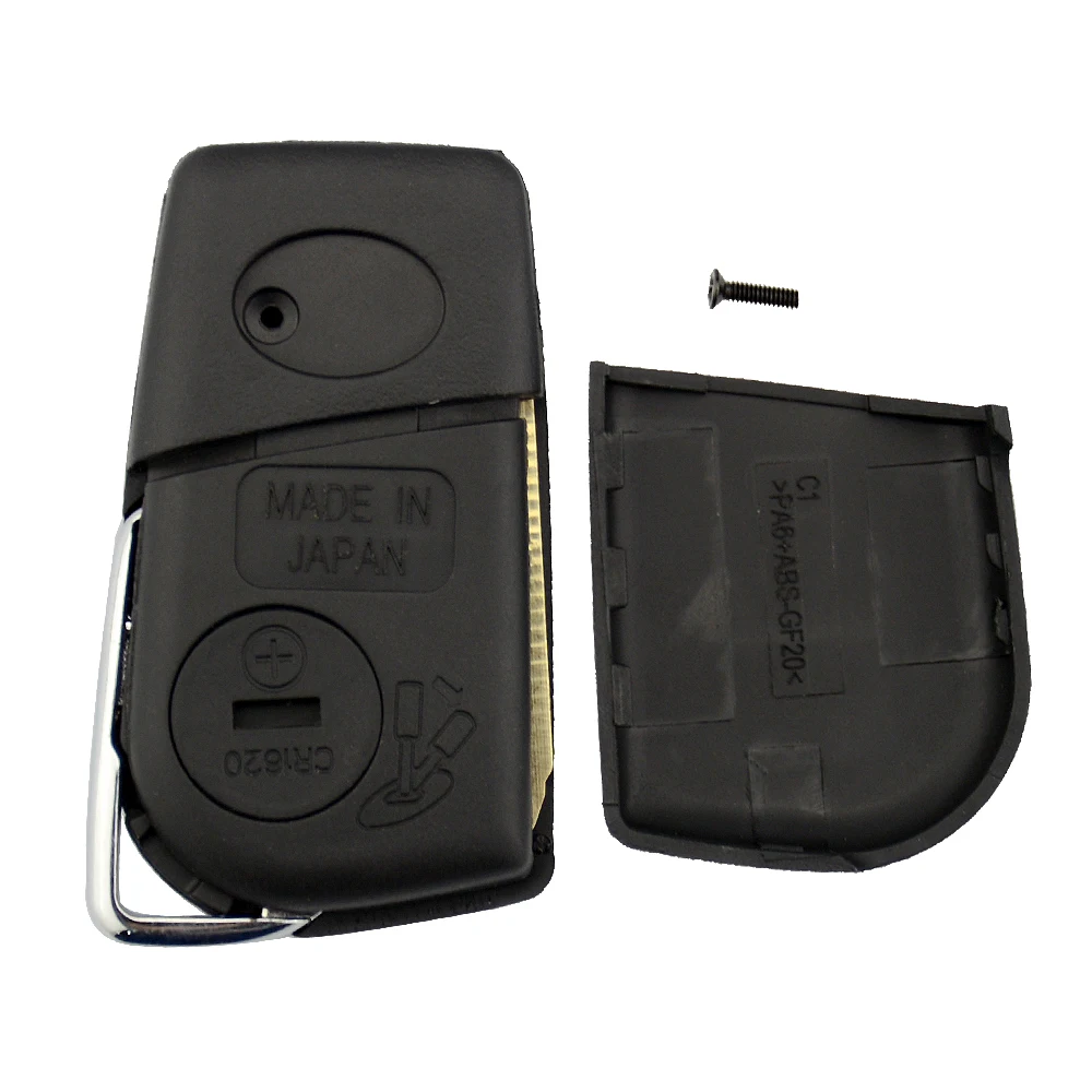 OkeyTech 3 Button Modified Folding Remote Control Car Key Shell fob Case for Toyota Corolla Vios Rav4 EX New VIOS Toy43 blade | Автомобили