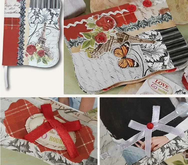 DIY самоклеющиеся мини-книги фотоальбом комплект аксессуаров Скрапбукинг Фотоальбом комплект