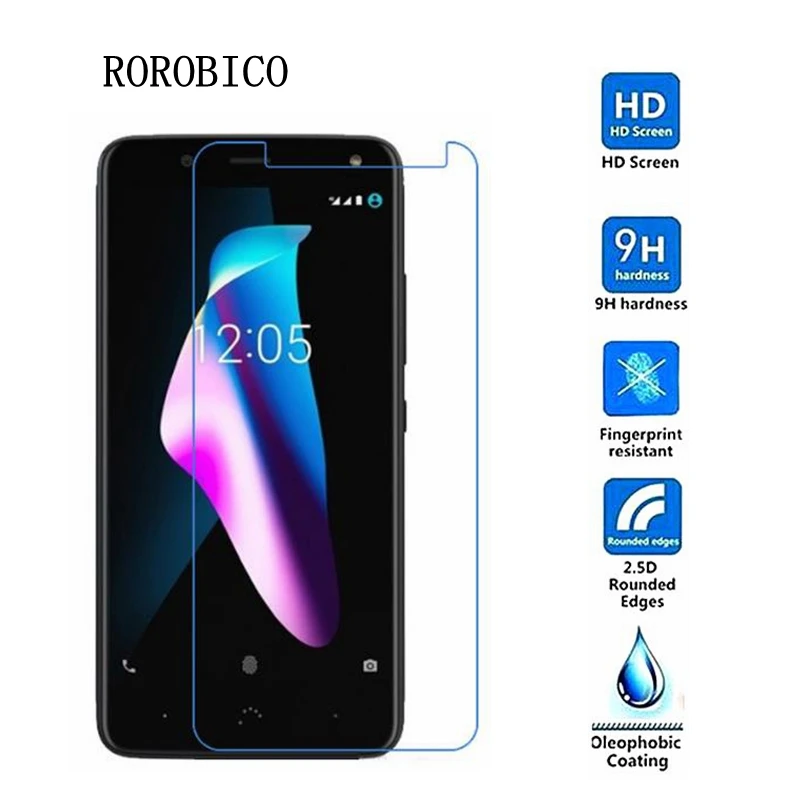 ROROBICO закаленное стекло для BQ Aquaris V Plus защита экрана 9H Премиум Передняя пленка HD