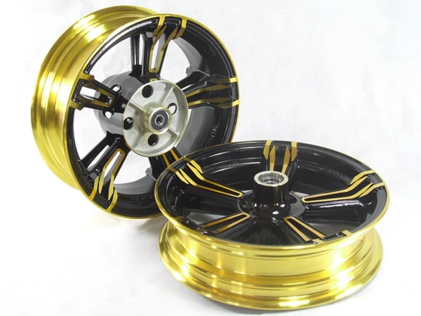 Мотоцикл вперед+ столб колеса обода для HONDA GROM MSX125 MSX125SF - Цвет: C style Gold