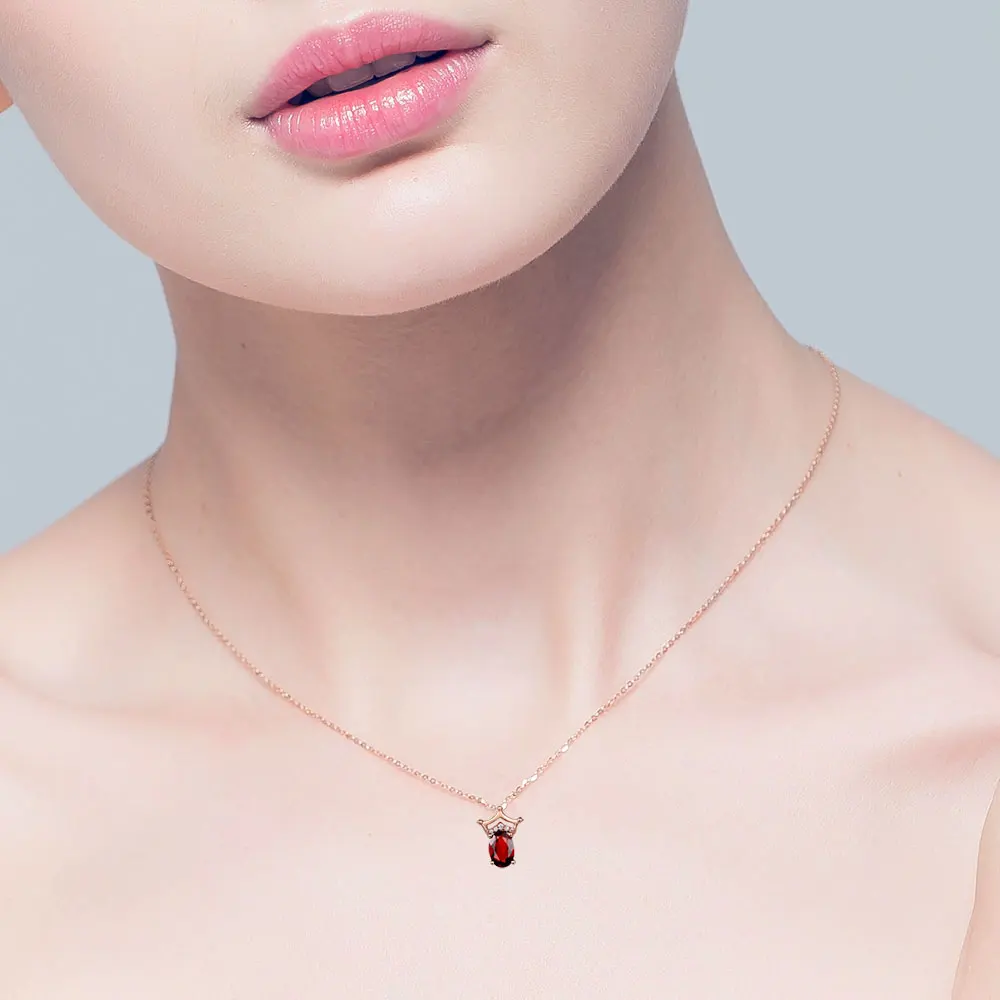 DOUBLE-R 1.05ct натуральный гранатовый камень изысканные свадебные ювелирные изделия