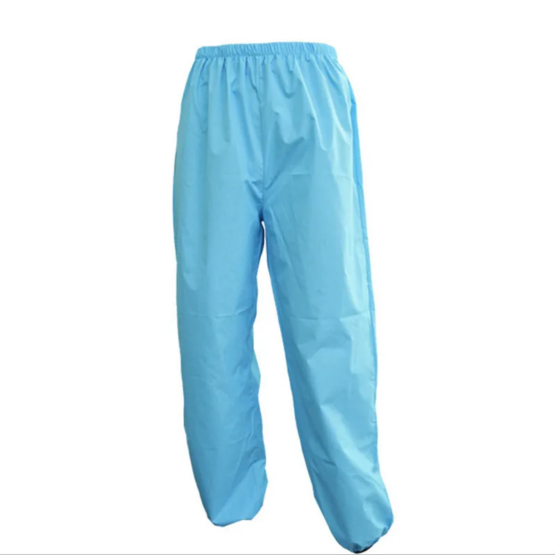 Light blue EEDA мужские спортивные Светоотражающие дышащие велосипедные дождевики брюки для велоспорта ветряные дождевые брюки водонепроницаемые ветрозащитные штаны - Цвет: Light blue