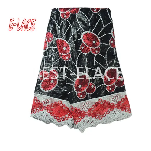 Африканский Базен Riche Ткань Белый Высокое качество Getzner парча ткань Гвинейская