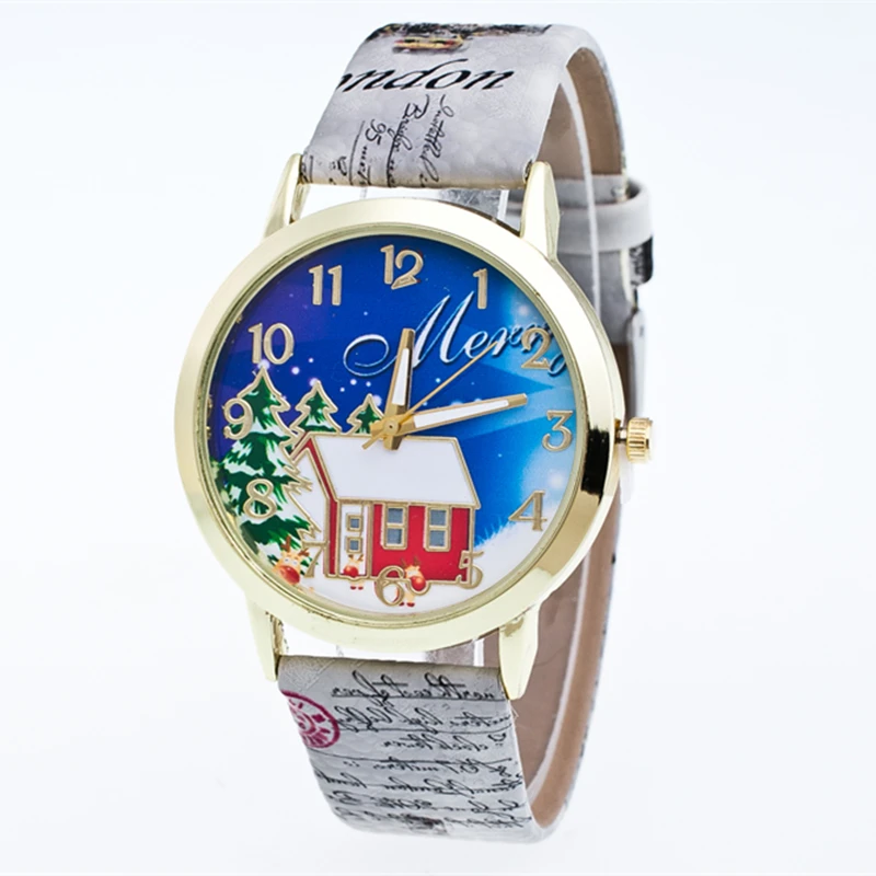 Новые модные мужские и женские студенческие часы сказка рождественский дом